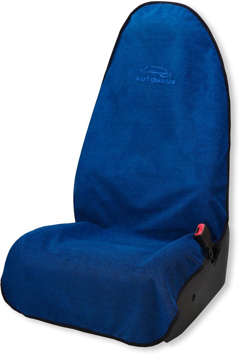 Auto Haus Waterproof Car Seat Towel Cover – Sweatproof Seat Towel Protector, Quick-Dry, Non-Slip, Washable – Universal Front Seat Cover for Cars, SUVs & Trucks – Great for Gym/Post-Workout, Beach, Snow - Image 1